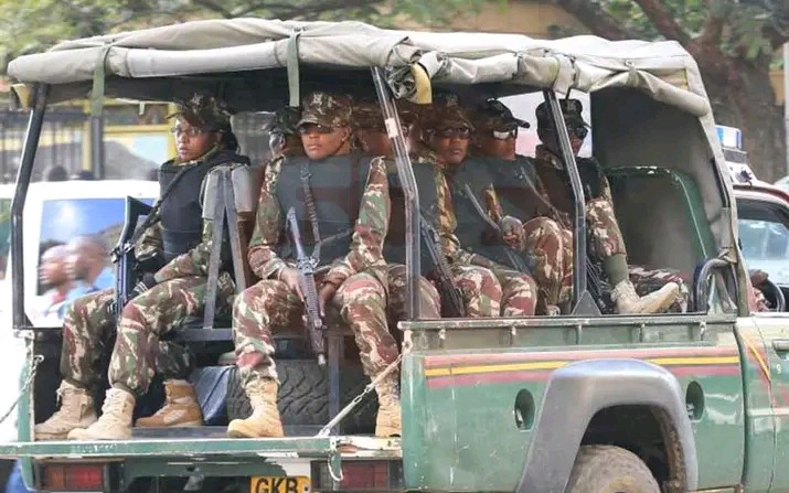 police in vehicle