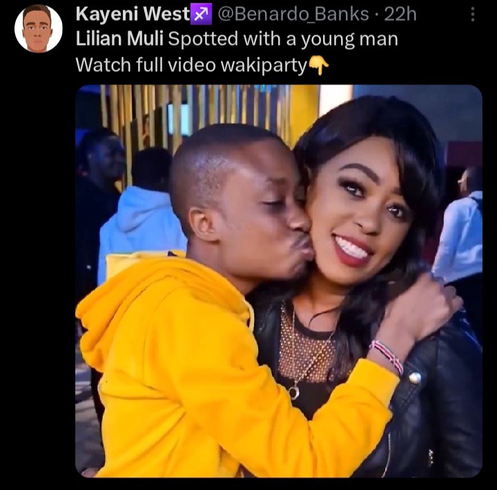 Young man and Lilian Muli