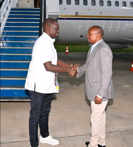Ruto Jets out