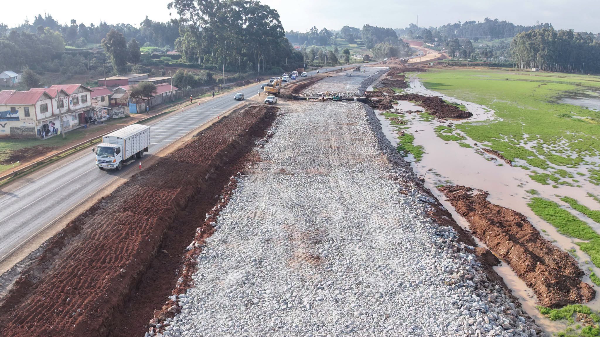 Progress of the Rironi–Mau Summit Highway Project 1 Mau Summit